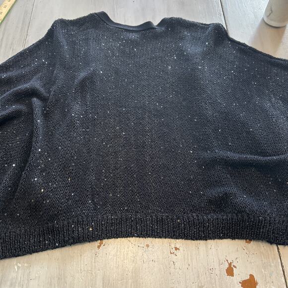 NWT Lane Bryant Sequin Shimmer Open Front Cardigan Sweater 3/4 Sleeve 18/20 - Picture 6 of 6